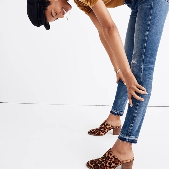 MADEWELL 9" Mid-Rise Skinny Jeans in York Wash: Rip and Repair Edition, SZ 26 - Picture 1 of 16